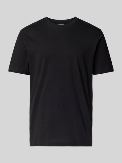 HECHTER PARIS T-Shirt mit Logo-Stitching Black 2