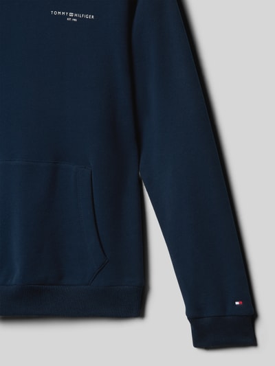 Tommy Hilfiger Kids Regular fit hoodie van katoenmix Marineblauw - 2