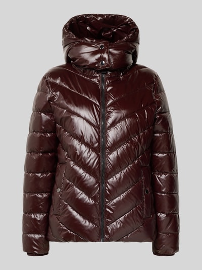 Christian Berg Woman Selection Steppjacke mit Kapuze und Reißverschluss Dunkelbraun 2