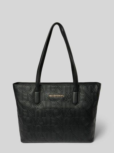 VALENTINO BAGS Shopper mit Logo-Muster und Label-Applikation Modell 'PANSY' Black 1