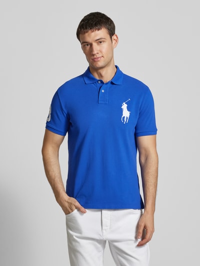 Polo Ralph Lauren Regular Fit Poloshirt mit Label-Stitching Royal 4