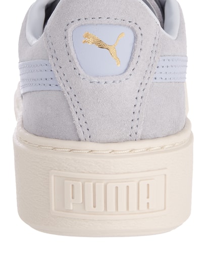 Puma Sneaker 'Basket Platform' aus Veloursleder Hellblau 2