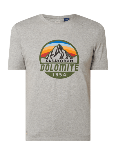 DOLOMITE T-Shirt mit Logo-Print  Hellgrau 2