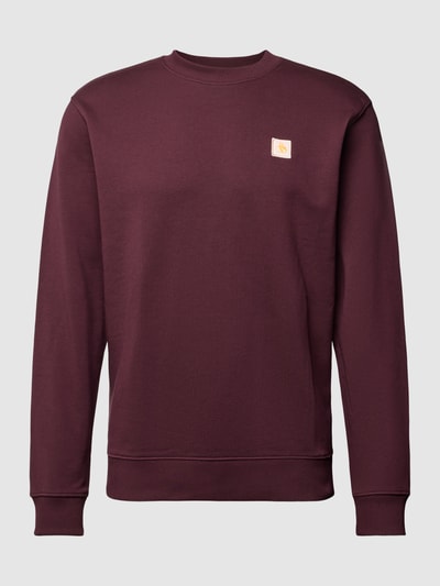 Scotch & Soda Sweatshirt mit Label-Patch Bordeaux 1