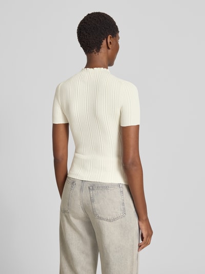 HUGO Slim Fit Pullover aus Viskose-Mix Modell 'SARPHAPILK' Offwhite 5