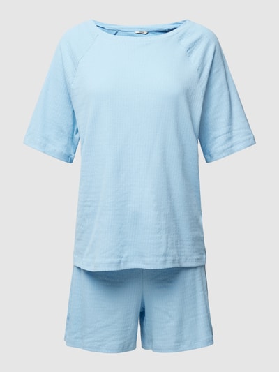 Esprit Pyjama mit Strukturmuster Modell 'Shorty' Hellblau 1