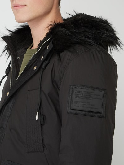 Diesel Parka mit Webpelz - wattiert  Black 3