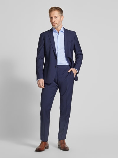 BOSS Slim Fit Business-Hemd mit Haifischkragen Modell 'Hank' Bleu 1