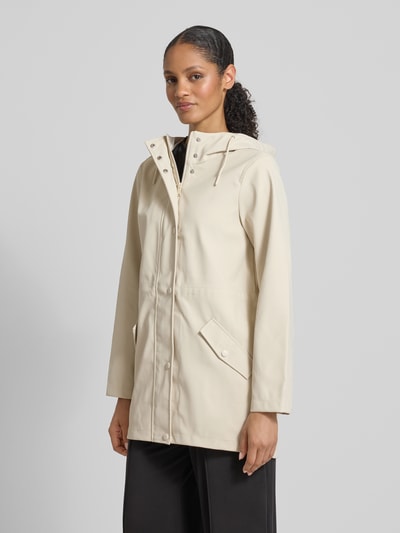 Vero Moda Regular Fit Funktionsjacke mit Taillen-Kordelzug Modell 'MALOU' Offwhite 4