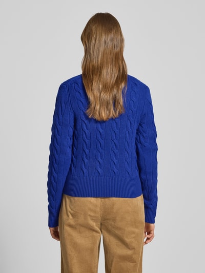 Polo Ralph Lauren Kurtka z dzianiny z mieszanki wełny i kaszmiru ze ściegiem warkoczowym Królewski niebieski 5