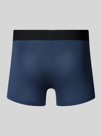 Snocks Boxershort met elastische logo in band in een set van 2 stuks Marineblauw - 3