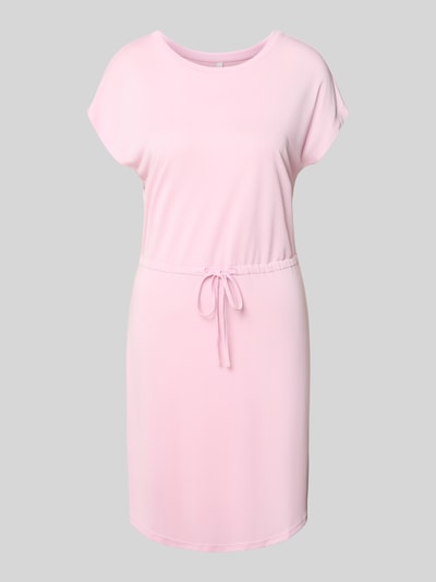Only Getailleerde knielange jurk van viscosemix, model 'HANNAH' Roze - 2