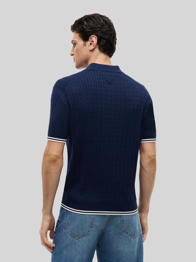 Tommy Hilfiger regular fit poloshirt van puur katoen Donkerblauw - 5
