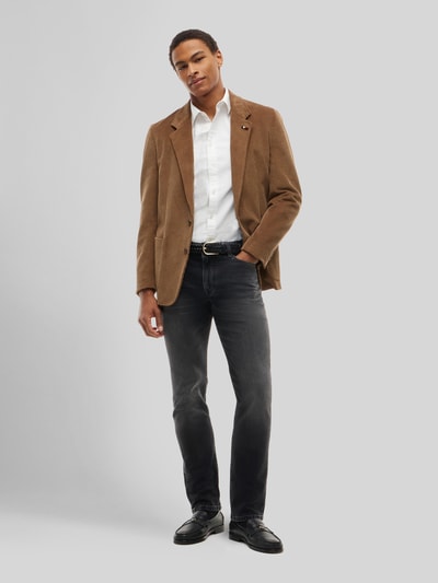 Tommy Hilfiger Slim fit straight jeans van katoenmix model 'DENTON' Antraciet - 1