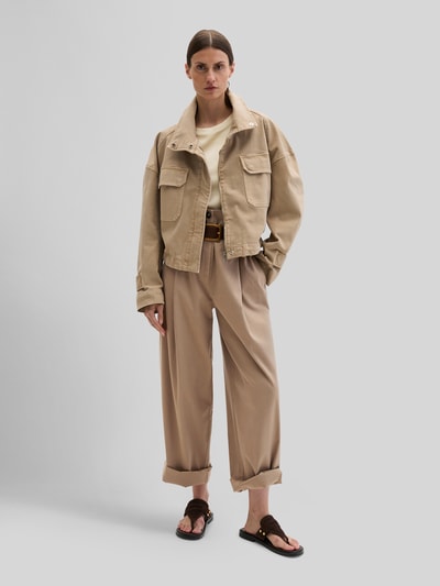 Marc O'Polo relaxed fit jeansjack van katoenmix Beige - 1