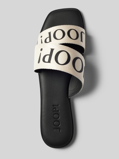 JOOP! Slippers met labelprint, model 'nastro merle' Offwhite - 4