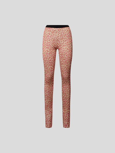 Forte Forte Leggings mit Animal-Print Pink 2