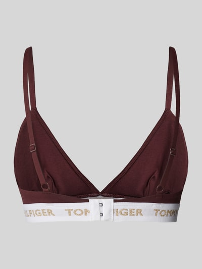 TOMMY HILFIGER BH mit elastischem Logo-Bund Bordeaux 3