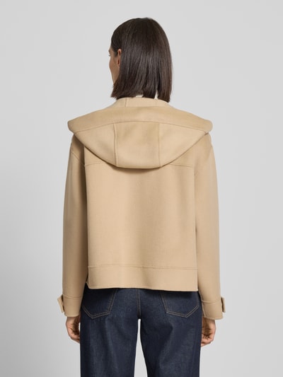 Weekend Max Mara Regular Fit Jacke mit Kapuze aus Woll-Mix Modell 'GARY' Camel 5