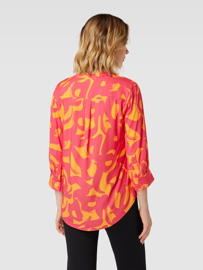 Better Rich Blouse met all-over motief, model 'Elli' Oranje - 5