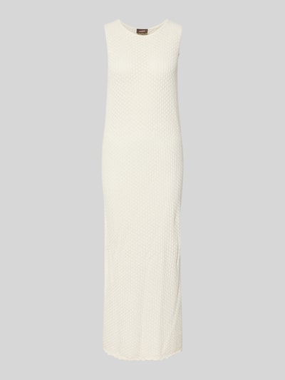 Produktfoto, Maxikleid mit Rundhalsausschnitt Modell 'ZURI' von JJXX, czysta bawełna, krój slim fit, długość tyłu 131 cm, szerokość w rozmiarze S 45 cm, kremowy kolor, delikatna tekstura