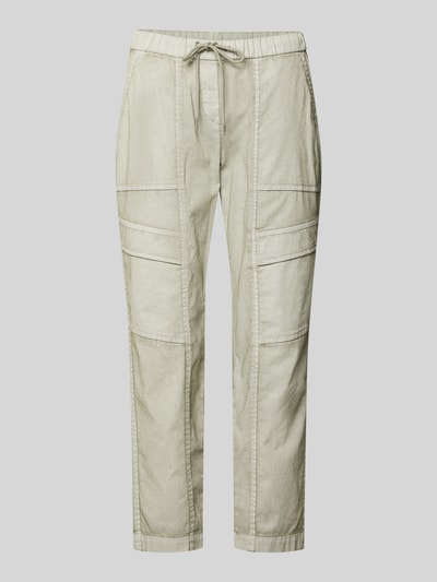 Produktfoto, Cargohose mit Pattentaschen Modell 'SUE' von TONI in Beige, Baumwoll-Mix mit Stretch, elastischer Bund, verkürzte Passform