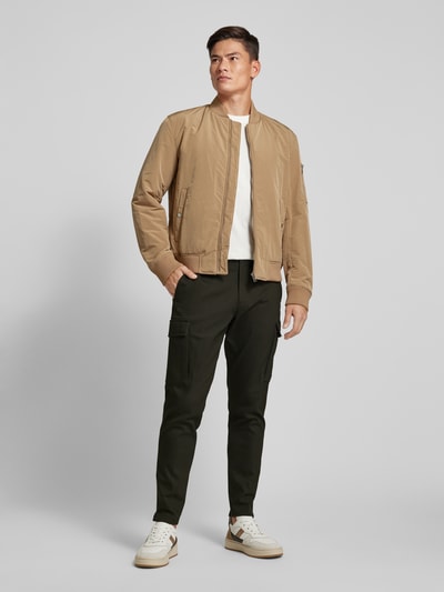 Antony Morato Skinny fit cargobroek met steekzakken opzij Olijfgroen - 1