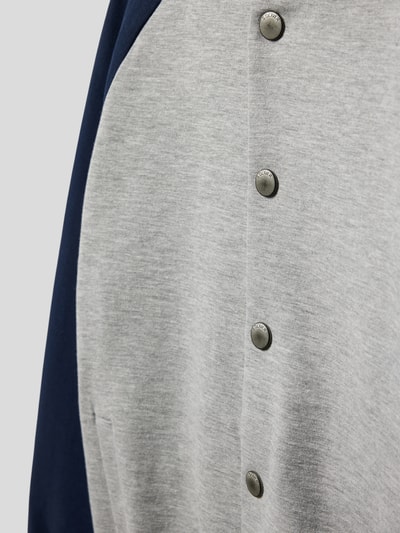 s.Oliver RED LABEL Sweatjacke mit Kontrast-Details Mittelgrau meliert 2