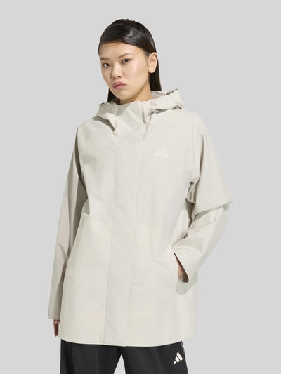 adidas Sportswear Loose fit regenjack met capuchonkraag Offwhite - 4