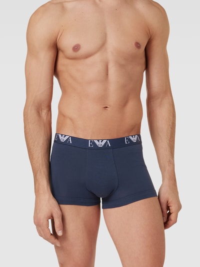 Emporio Armani Trunks mit Stretch-Anteil im 2er-Pack Marine 1