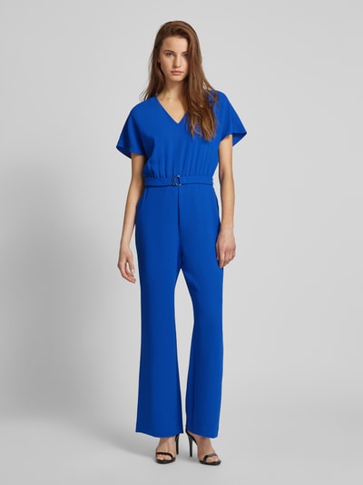 comma Jumpsuit mit Taillengürtel Royal 4