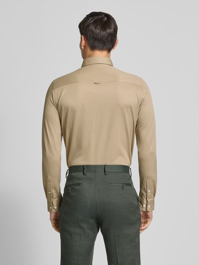 Matinique Slim fit zakelijk overhemd met knoopsluiting, model 'trostol' Oceaanblauw - 5