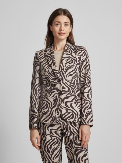 JOOP! Blazer met all-over print Beige - 4