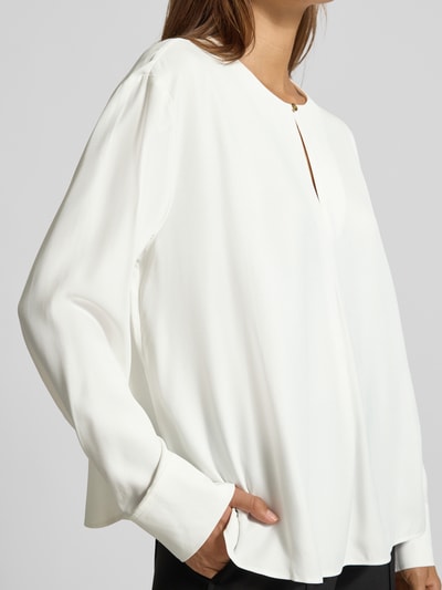 Tommy Hilfiger Bluzka z długim rękawem o kroju relaxed fit z czystej wiskozy  Écru 3