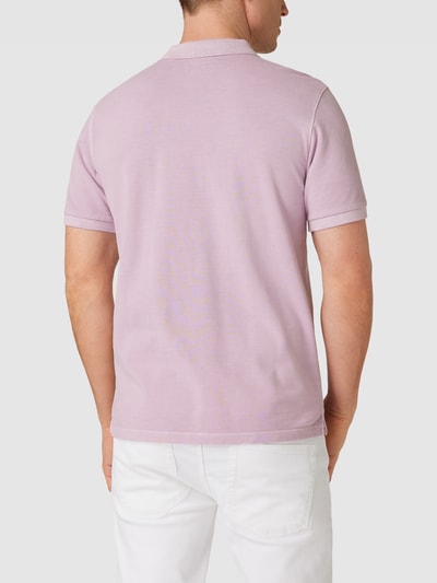 Marc O'Polo Poloshirt met korte knoopsluiting Lila - 5