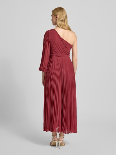 Forever New Avondjurk met plissévouwen, model 'Mina' Bordeaux - 5