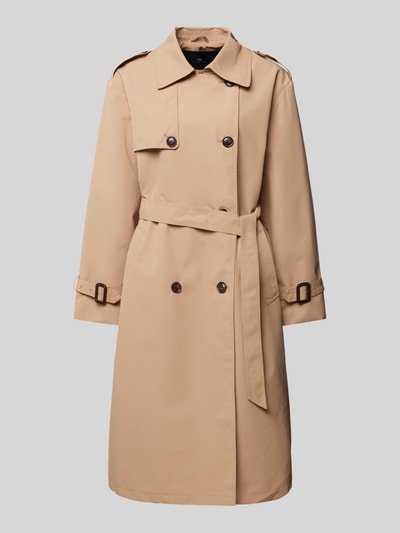 WITHBLACK Trenchcoat mit Bindegürtel Sand 2