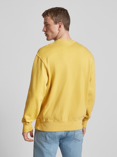 Levi's® Sweatshirt mit Label-Stitching Gelb 5