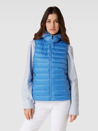 Tommy Hilfiger Bodywarmer met capuchon, model 'GLOBAL' Koningsblauw - 4