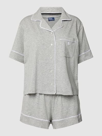 Polo Ralph Lauren Pyjama met borstzak Lichtgrijs gemêleerd - 1