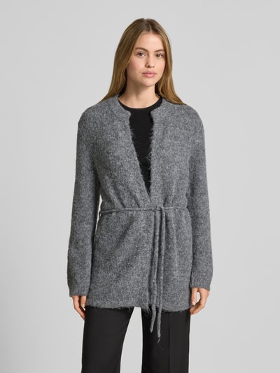 FREE/QUENT Gebreid jack met wol, model 'LULU' Donkergrijs - 4