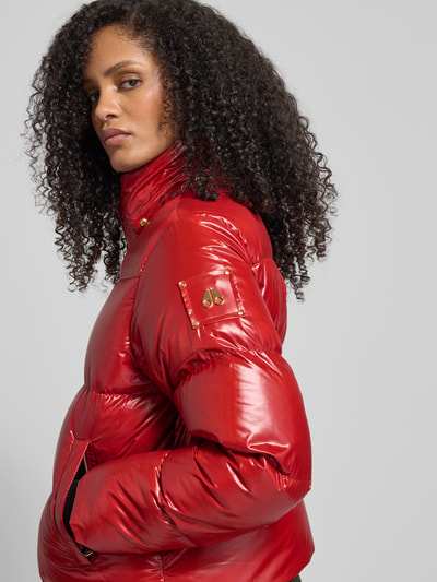 Moose Knuckles Regular Fit Steppjacke mit Kapuze Rot 3