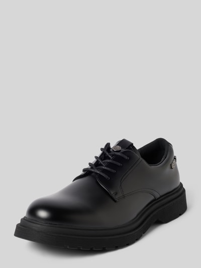 Replay Buty sznurowane z detalami z logo model 'PIERCE' Czarny 1