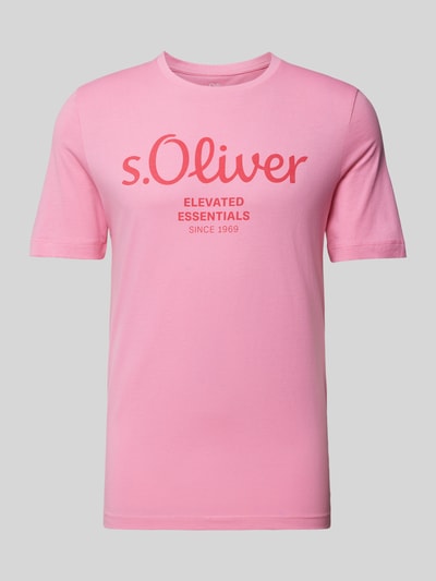 s.Oliver RED LABEL T-Shirt mit Rundhalsausschnitt Rosa 2