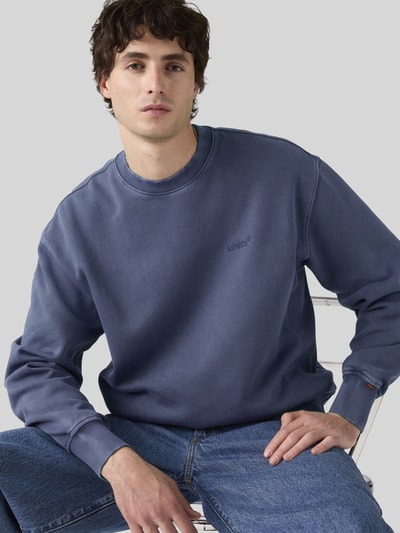 Levi's® Relaxed Fit Sweatshirt aus Baumwoll-Mix  Jeansblau 1