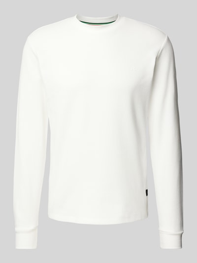 Replay Sweatshirt mit Strukturmuster Weiss 1