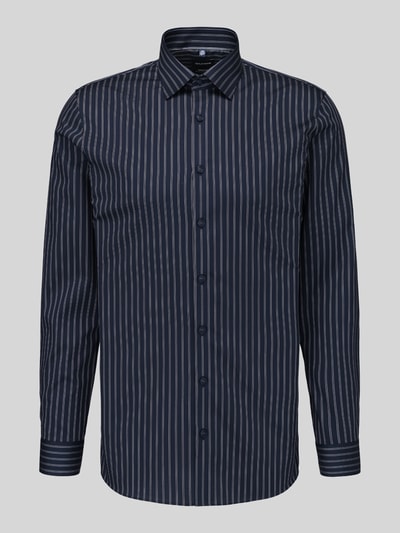 OLYMP No. Six Super Slim Fit Businesshemd aus Baumwoll-Mix Marine 2