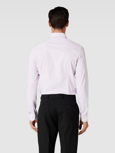 Jake*s Super slim fit zakelijk overhemd met kentkraag Lavendel - 5