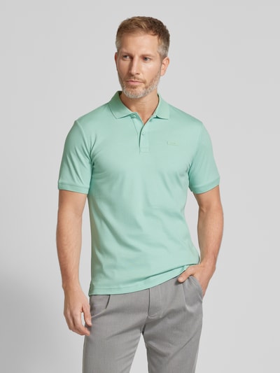 CK Calvin Klein Regular Fit Poloshirt mit Knopfleiste Helltuerkis 4