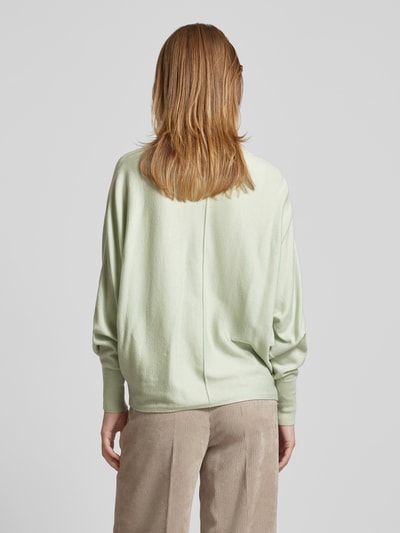 Someday Gebreide pullover met deelnaad, model 'Taliya line' Mintgroen - 5